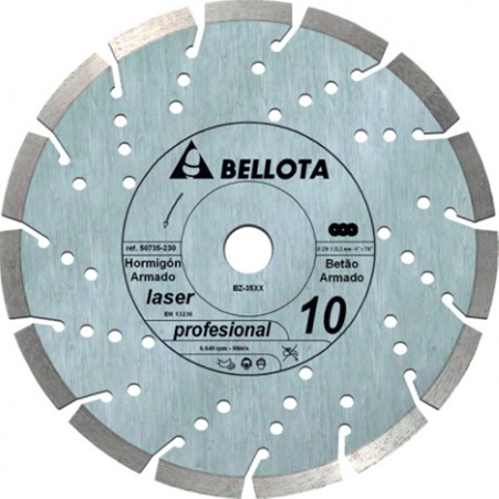 DISCOS DIAMANTE PROF. 7 (BETÃO ARMADO)