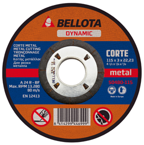 DISCOS ABRASIVOS DE CORTE INOX–METAL (FINO)