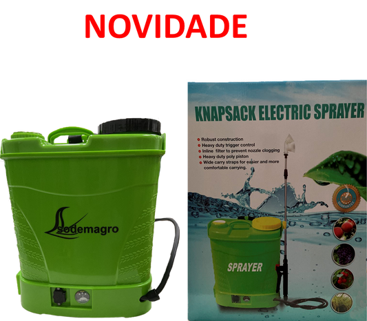 PULVERIZADOR ELÉTRICO COM BATERIA DE LÍTIO 12LT