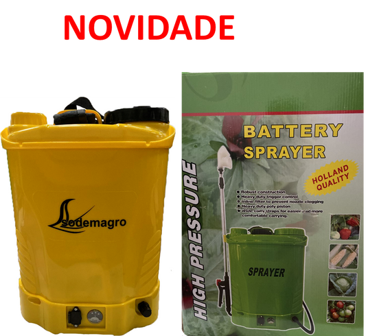 PULVERIZADOR ELÉTRICO COM BATERIA DE LÍTIO 16LT