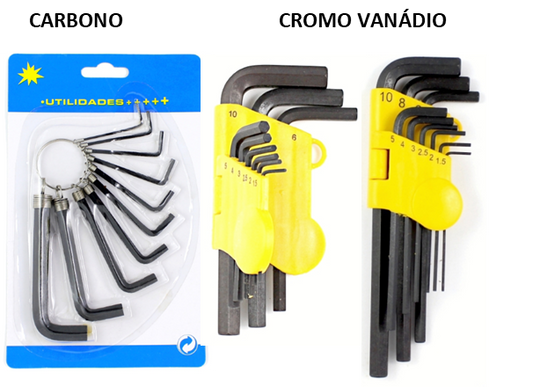 JOGO DE CHAVES SEXTAVADAS